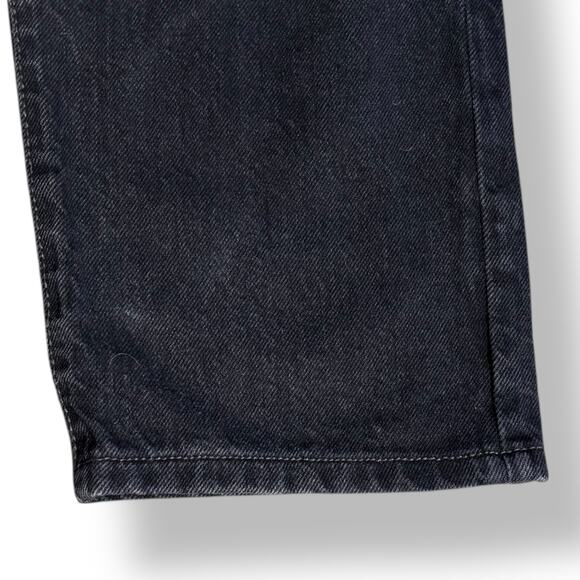 Acne Studios Blå Konst 1997 Overdyed Black Straight Leg Jeans 27x34 Minimalist - Picture 3 of 11